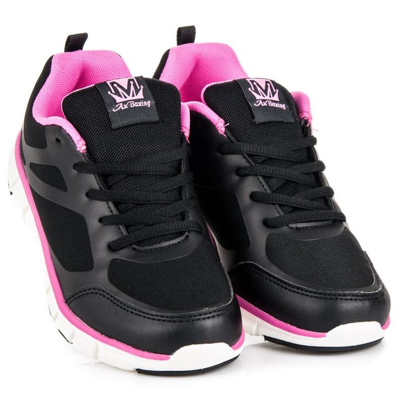 Ax Boxing Klassische Sportschuhe schwarz rosa 1