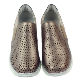 Filippo Sport-Slipper aus Leder braun mehrfarbig 4