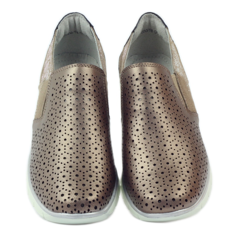 Filippo Sport-Slipper aus Leder braun mehrfarbig 4