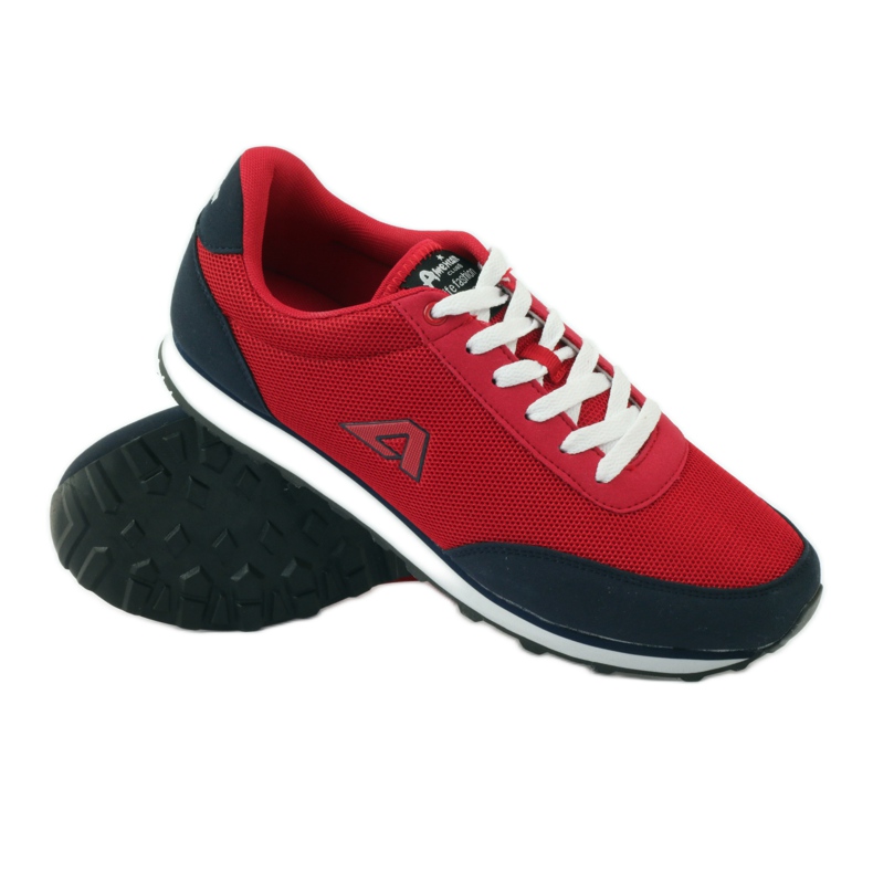 American Club Gebundene Sportschuhe für amerikanische rote Herren marineblau 3