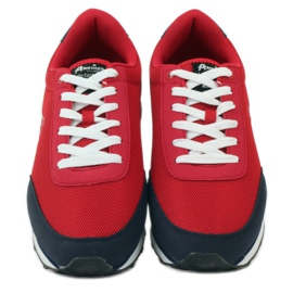 American Club Gebundene Sportschuhe für amerikanische rote Herren navy blau 4