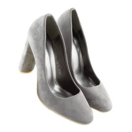 Graue Pumps grau B-18 grau 4