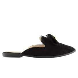 Schwarz Lordsy Hausschuhe D-6539 schwarz 1