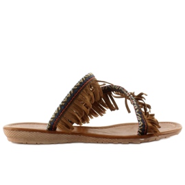Flip-Flops im indischen Stil k1626302 Camel braun 1
