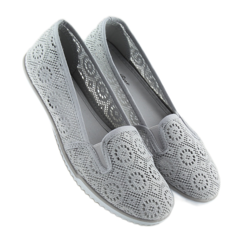 Graue Spitze Slipony MN70 grau 1