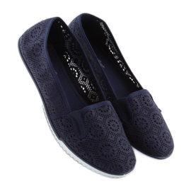 Marineblauer Spitzenslip MN70 D.BLUE navy blau 1