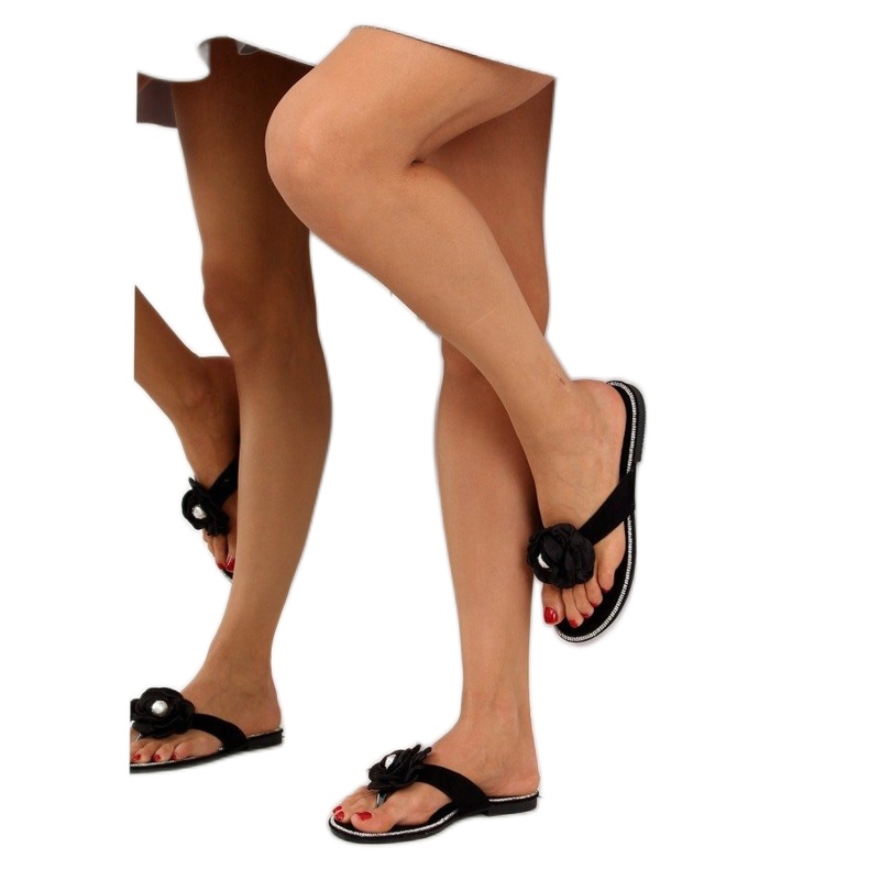 Schwarze CK31P schwarze Flip-Flops 2