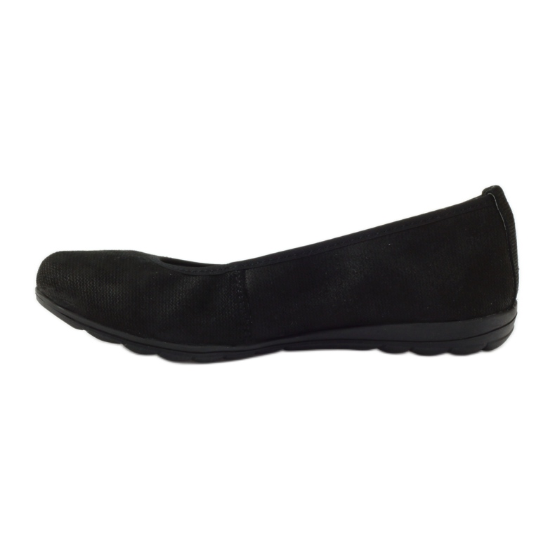 Ballerinas aus Leder für Damen Filippo 024 schwarz 2