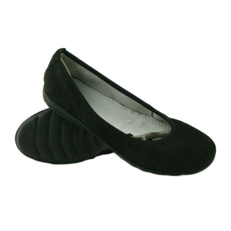 Ballerinas aus Leder für Damen Filippo 024 schwarz 3