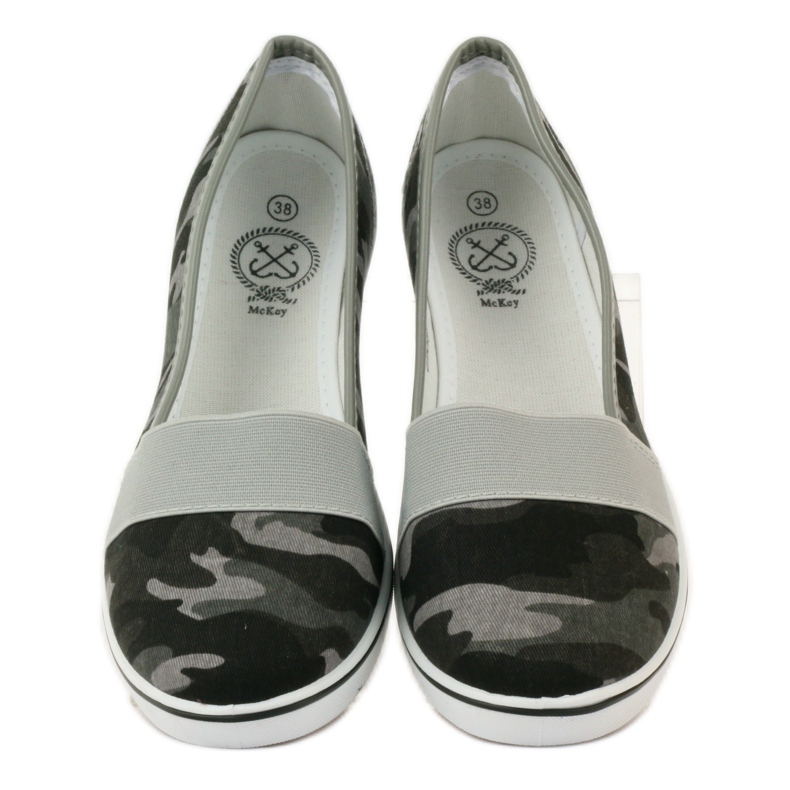 Mckey 182 Camouflage-Sneakers mit Keilabsatz grün 4