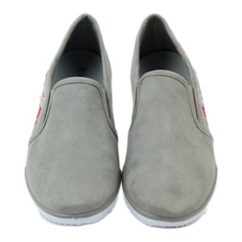 Mckey 180 geblümte Wildlederturnschuhe grau 4