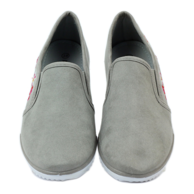 Mckey 180 geblümte Wildlederturnschuhe grau 4