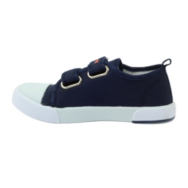 American Club Amerikanische Turnschuhe Sneakers Lederinnensohle marineblau grau orange 2