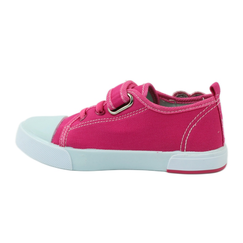 American Club Amerikanische Herzturnschuhe mit Lederinnensohle rosa 2
