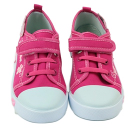 American Club Amerikanische Herzturnschuhe mit Lederinnensohle rosa 4