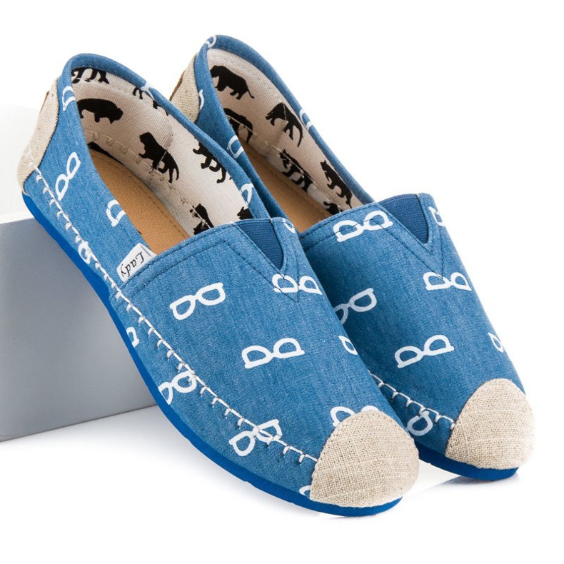 L. Day Blaue Slipons 2