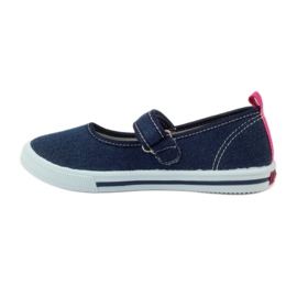 American Club Turnschuhe im Mund mit einer Innensohle aus amerikanischem Leder marineblau rosa 2