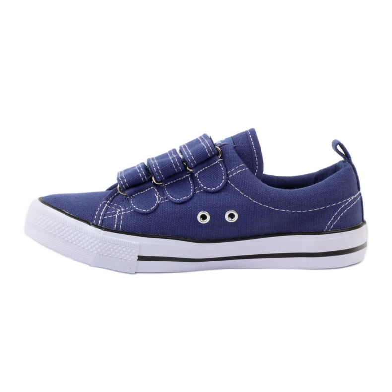 American Club Amerikanische Turnschuhe mit Klettverschluss navy blau 2