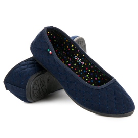 Ballerinas aus Stoff blau 1
