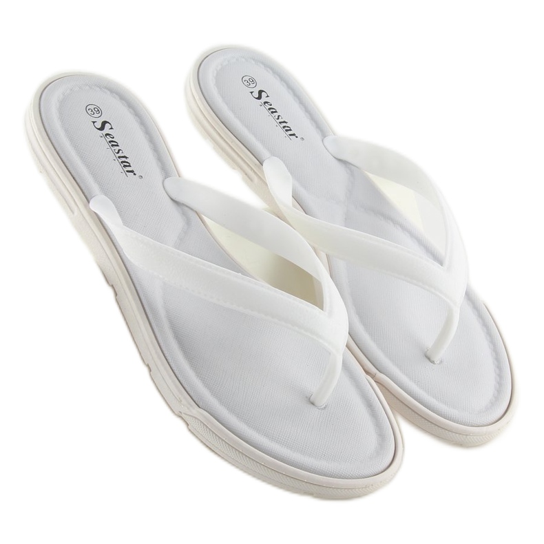 Weiße Flip-Flops für Frauen CK41P Weiß 2