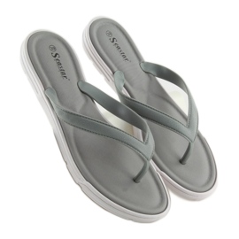 Graue Flip-Flops für Frauen CK41P Grau 2