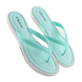 Blaue Flip-Flops für Frauen CK41P LT.BLUE 2