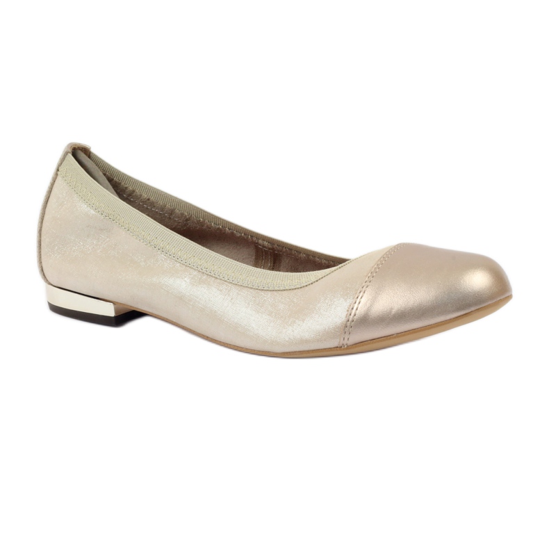 Damenballerinas elastisch Gamis 1402 gold golden 1