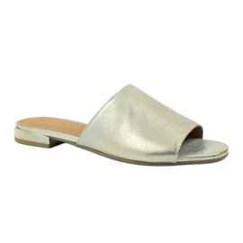 Elegante Hausschuhe aus Badura 5155 Gold golden 1