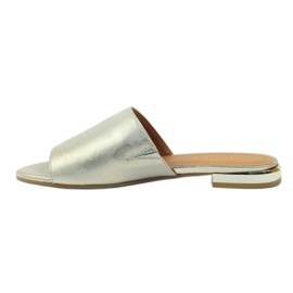 Elegante Hausschuhe aus Badura 5155 Gold golden 2