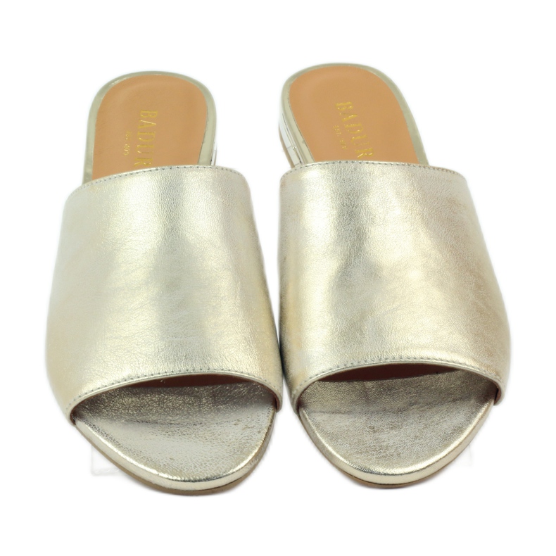 Elegante Hausschuhe aus Badura 5155 Gold golden 4