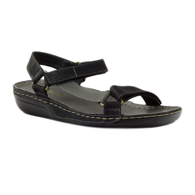 M.Daszyński Jesus-Sandalen, schwarze Lederinnensohle 1