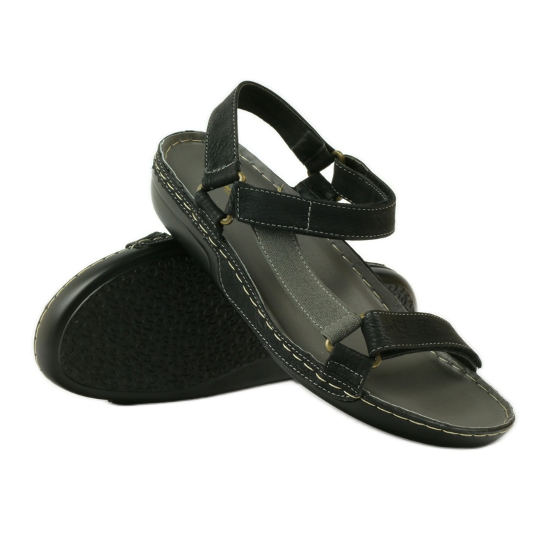 M.Daszyński Jesus-Sandalen, schwarze Lederinnensohle 3