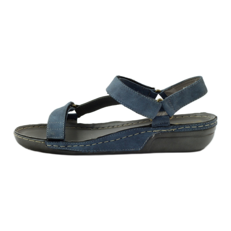 M.Daszyński Jesus-Sandalen, eine blaue Lederinnensohle 2