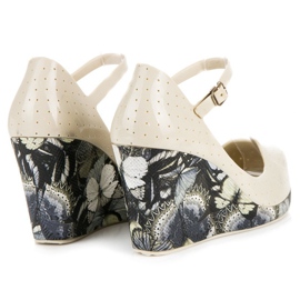 Meliski-Sandalen auf einem Vinceza-Keilabsatz braun 1