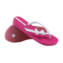 Glitzer-Flip-Flops mit Ipanema-Schleife rosa grau 3