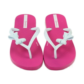 Glitzer-Flip-Flops mit Ipanema-Schleife rosa grau 4