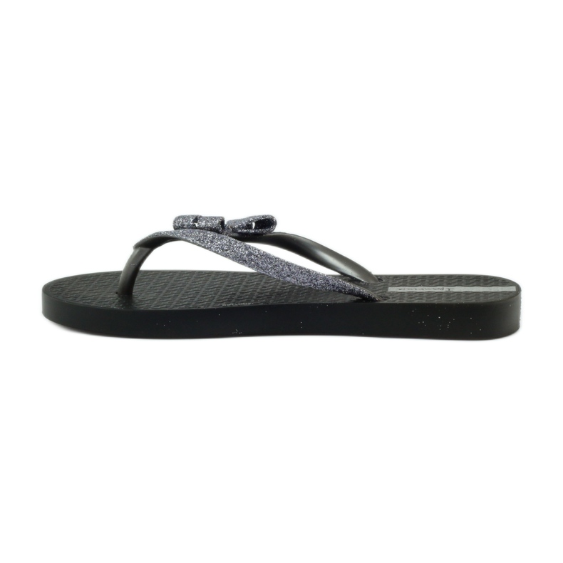 Glitzer-Flip-Flops mit Ipanema-Schleife grau schwarz 3