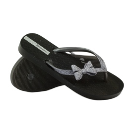 Glitzer-Flip-Flops mit Ipanema-Schleife grau schwarz 4