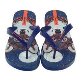 Ipanema Children's Flip -Flops mit einer Wolfsmarineblau 4