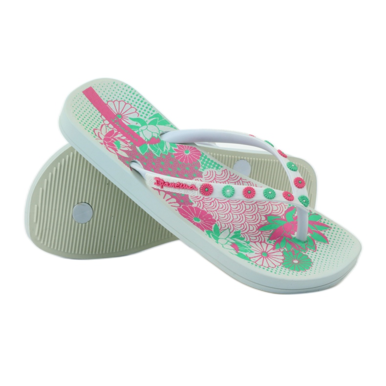 Ipanema 82387 Flip-Flops mit Blumenmuster rosa grün weiß 3