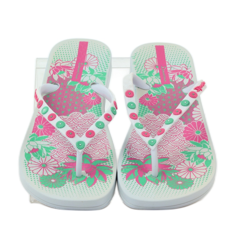 Ipanema 82387 Flip-Flops mit Blumenmuster rosa grün weiß 4