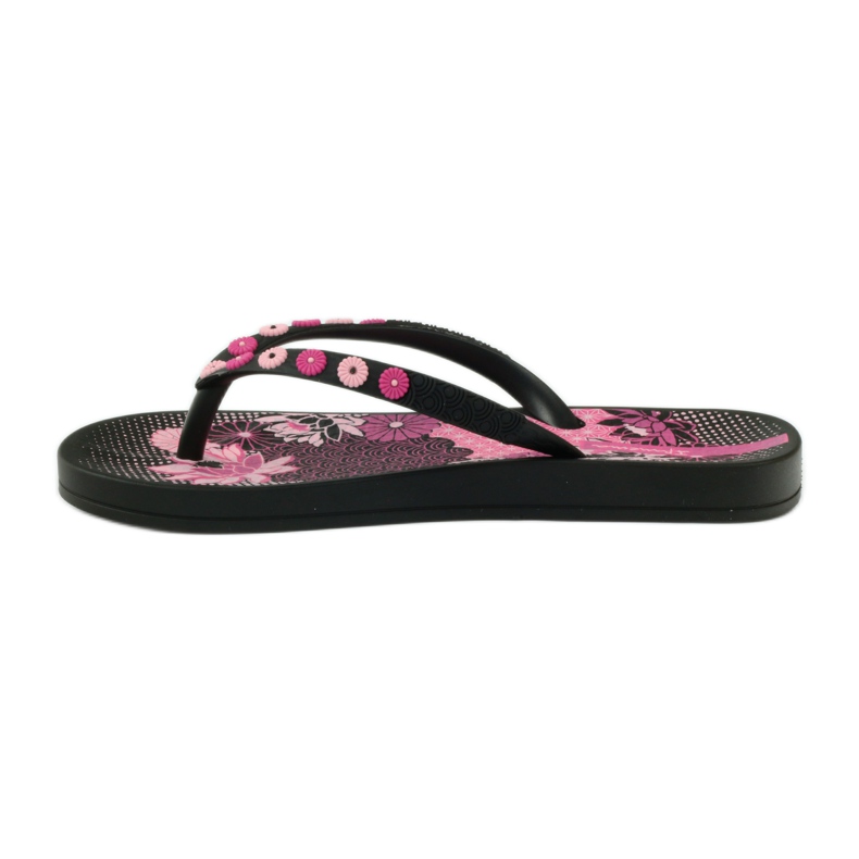 Ipanema 82387 Flip-Flops mit Blumenmuster schwarz rosa 2