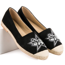 Sweet Shoes Espadrilles aus schwarzem Wildleder 1
