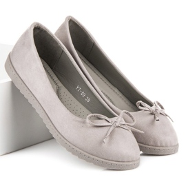 Renda Bequeme Ballerinas für Damen grau 1