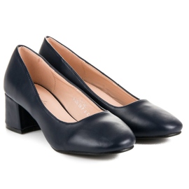 Renda Marineblaue Pumps mit niedrigen Absätzen 1