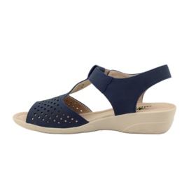 Super bequeme marineblaue Aloeloe Sandalen navy blau 2