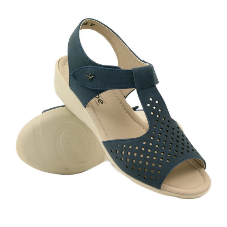 Super bequeme marineblaue Aloeloe Sandalen 3