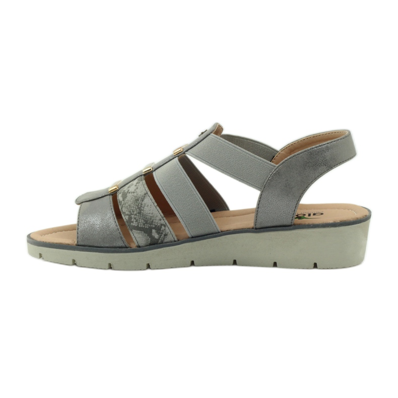 Super bequeme Aloeloe Sandalen grau gelb 2