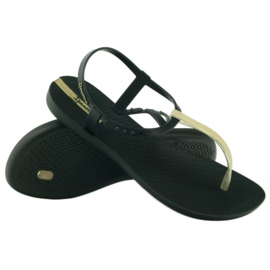 Ipanema 82283 schwarzgoldene Flip-Flops gelb 3