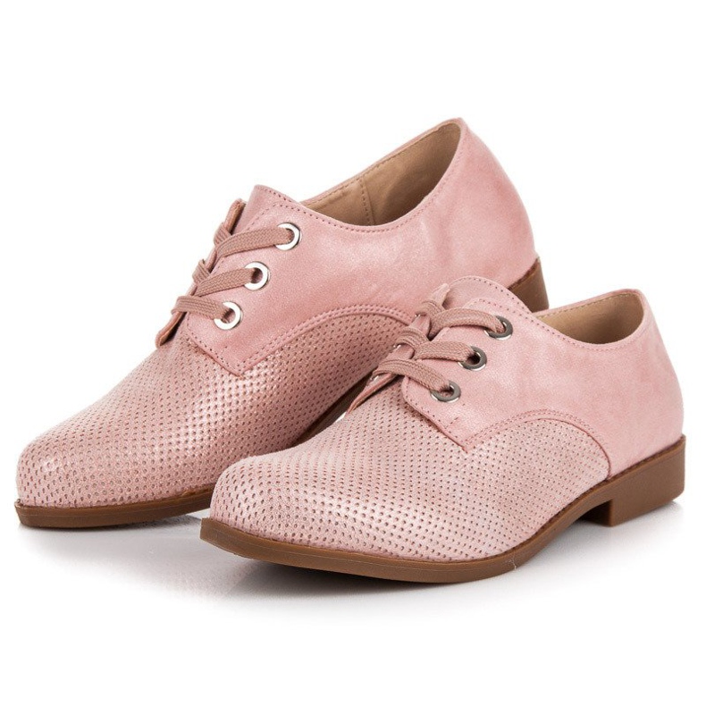 Renda Stylische Schnürschuhe rosa 2